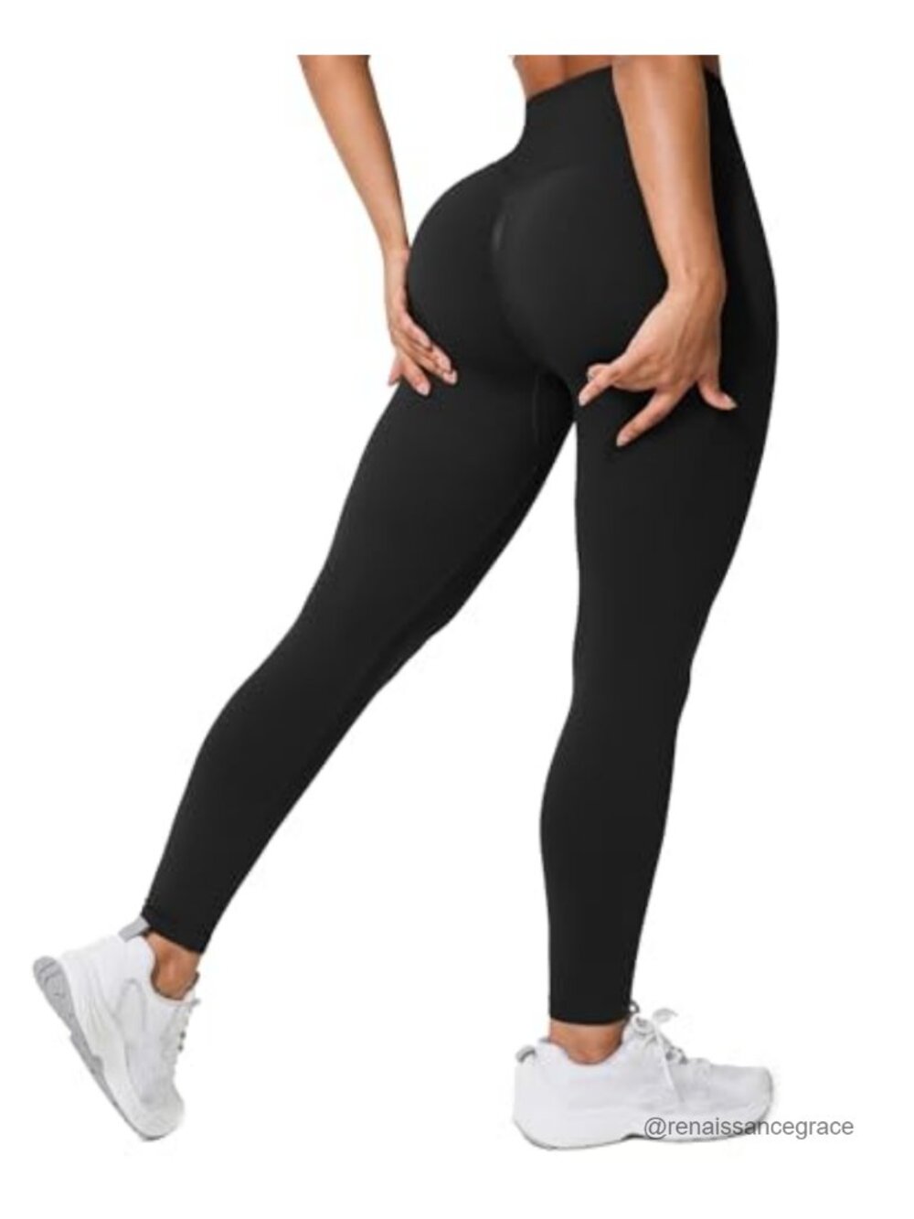 High Waist Tummy Control Seamless Workout Leggings Nylon Spandex